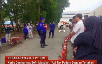 Api Tak Padam dengan Teriakan! Pesan Menohok Kadis Damkar Lamsel di Hadapan Karyawan PT BMI