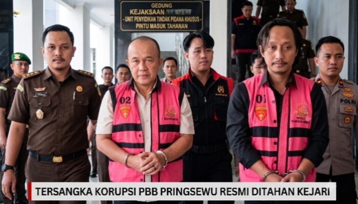 Dugaan Korupsi Pendataan PBB, Kejari Pringsewu Tahan Ali Alhamidi dan Andi Diono
