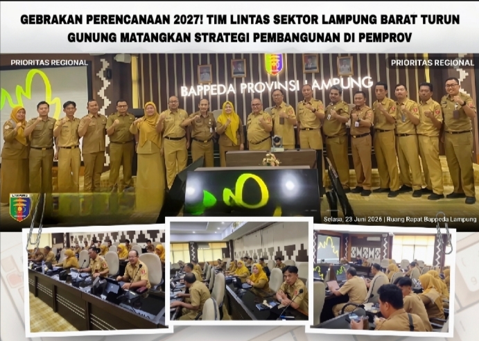 Gebrakan Perencanaan 2027! Tim Lintas Sektor Lampung Barat Turun Gunung Matangkan Strategi Pembangunan di Pemprov
