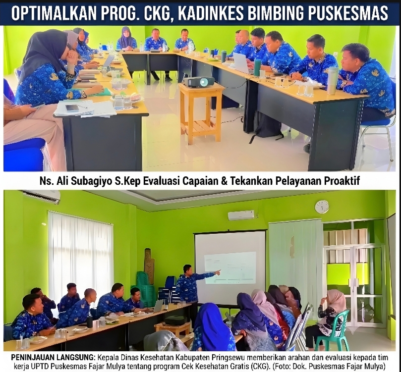 Maksimalkan Pelayanan, Kadinkes Pringsewu Tekankan Hak Warga Atas Cek Kesehatan Gratis di Puskesmas Fajar Mulya