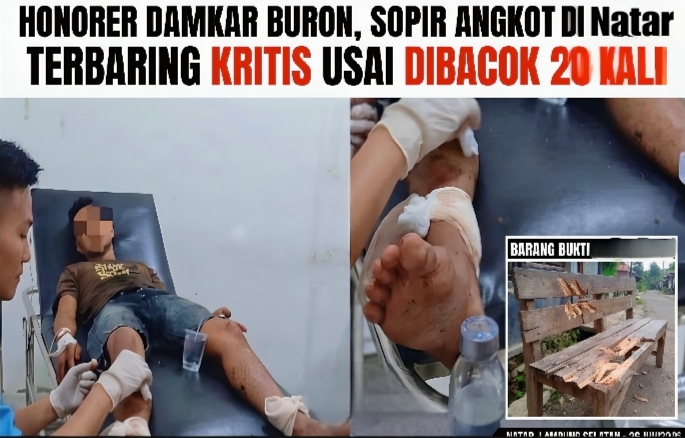 Tragis! Hanya karena Masalah Sepele, Honorer Damkar di Lampung Selatan Tega Bacok Tetangganya Sendiri