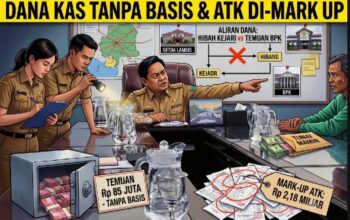 ‎Dugaan Korupsi Gaya Baru Menggerogoti Anggaran Setda Lampung Selatan, Dari Mark-Up ATK hingga Suap Fasilitas Penegak Hukum