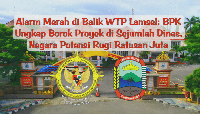 Alarm Merah di Balik WTP Lamsel: BPK Ungkap Borok Proyek di Sejumlah Dinas, Negara Potensi Rugi Ratusan Juta
