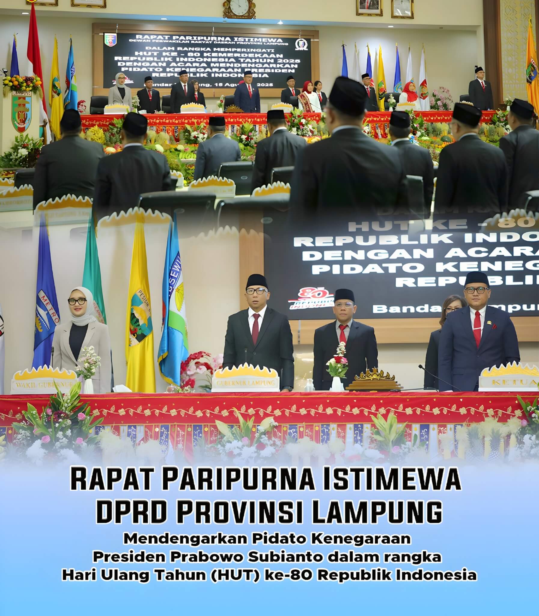 Gubernur dan Jajaran Forkopimda Lampung Ikuti Pidato Kenegaraan Presiden Prabowo Subianto 2 scaled