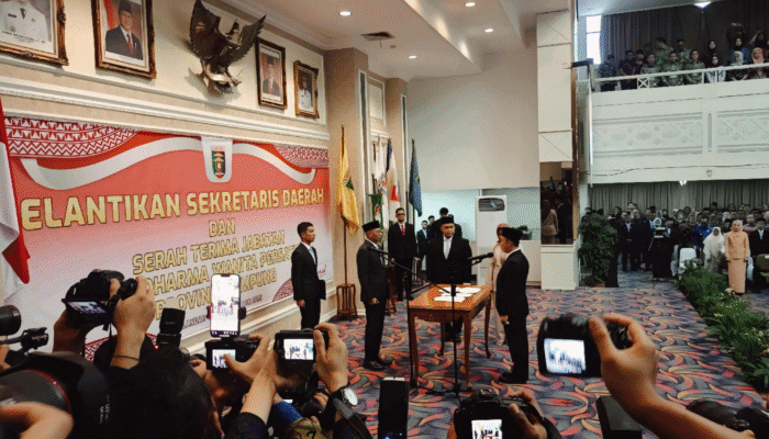 Marindo Kurniawan Pecahkan Rekor Sekda Termuda Lampung, Gubernur Titip Misi Akselerasi Pembangunan