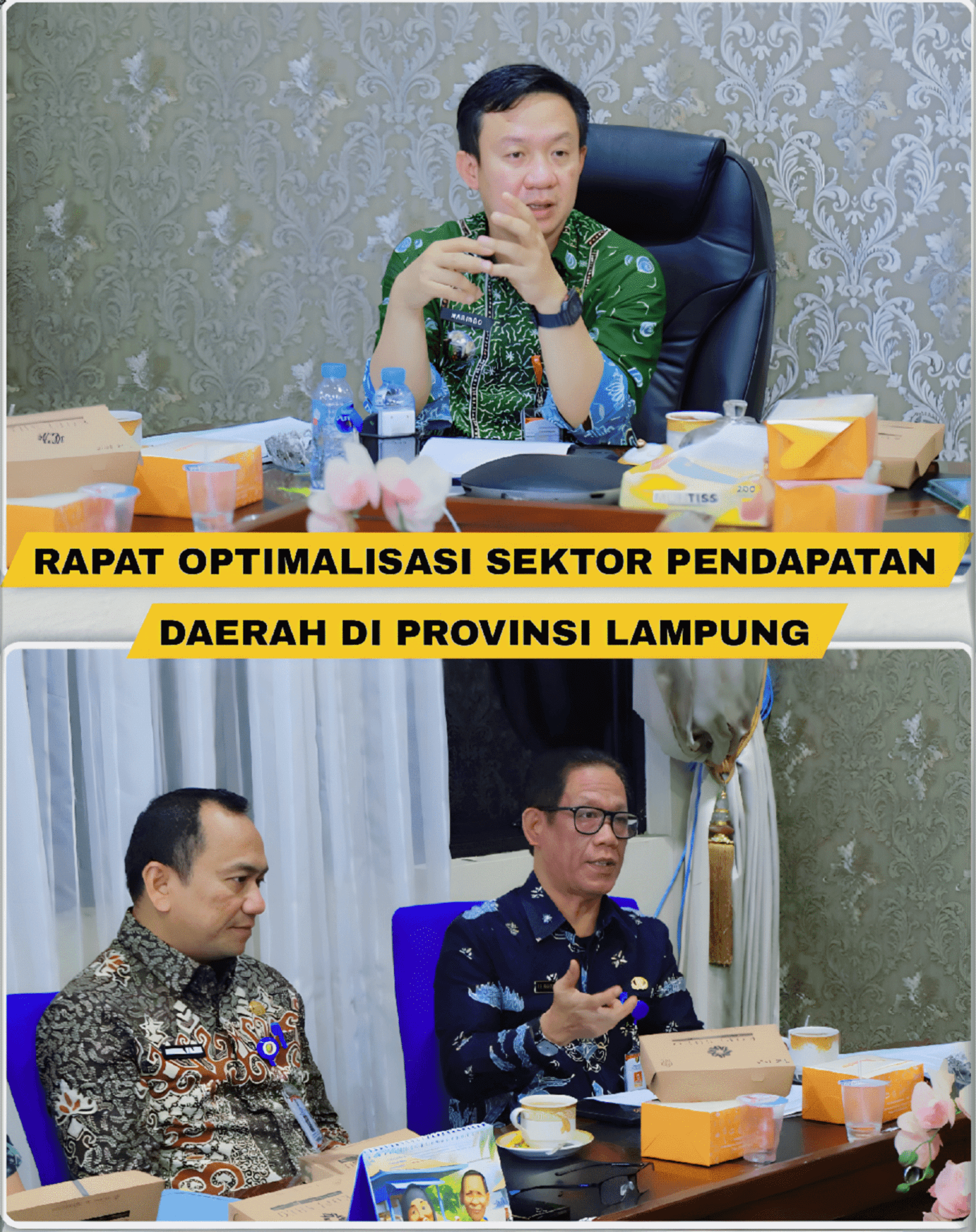 Pemprov Lampung Gelar Rapat Strategis, Sekda Marindo Minta Bapenda Genjot Optimalisasi Pendapatan Daerah