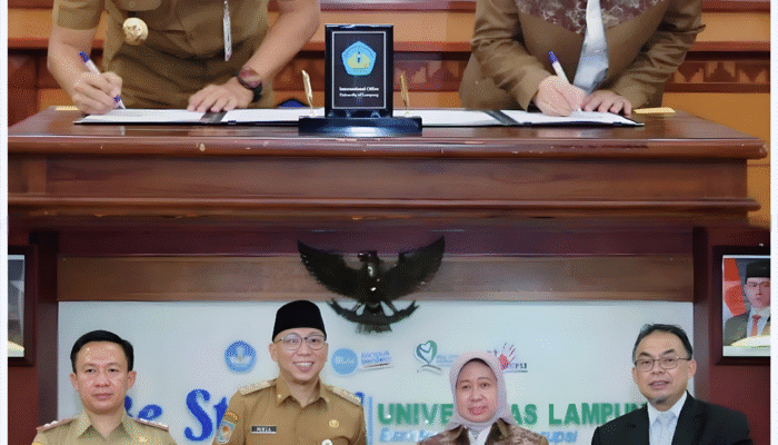 Perkuat Pembangunan Berbasis Riset, Pemprov Lampung dan Unila Teken Nota Kesepahaman Strategis