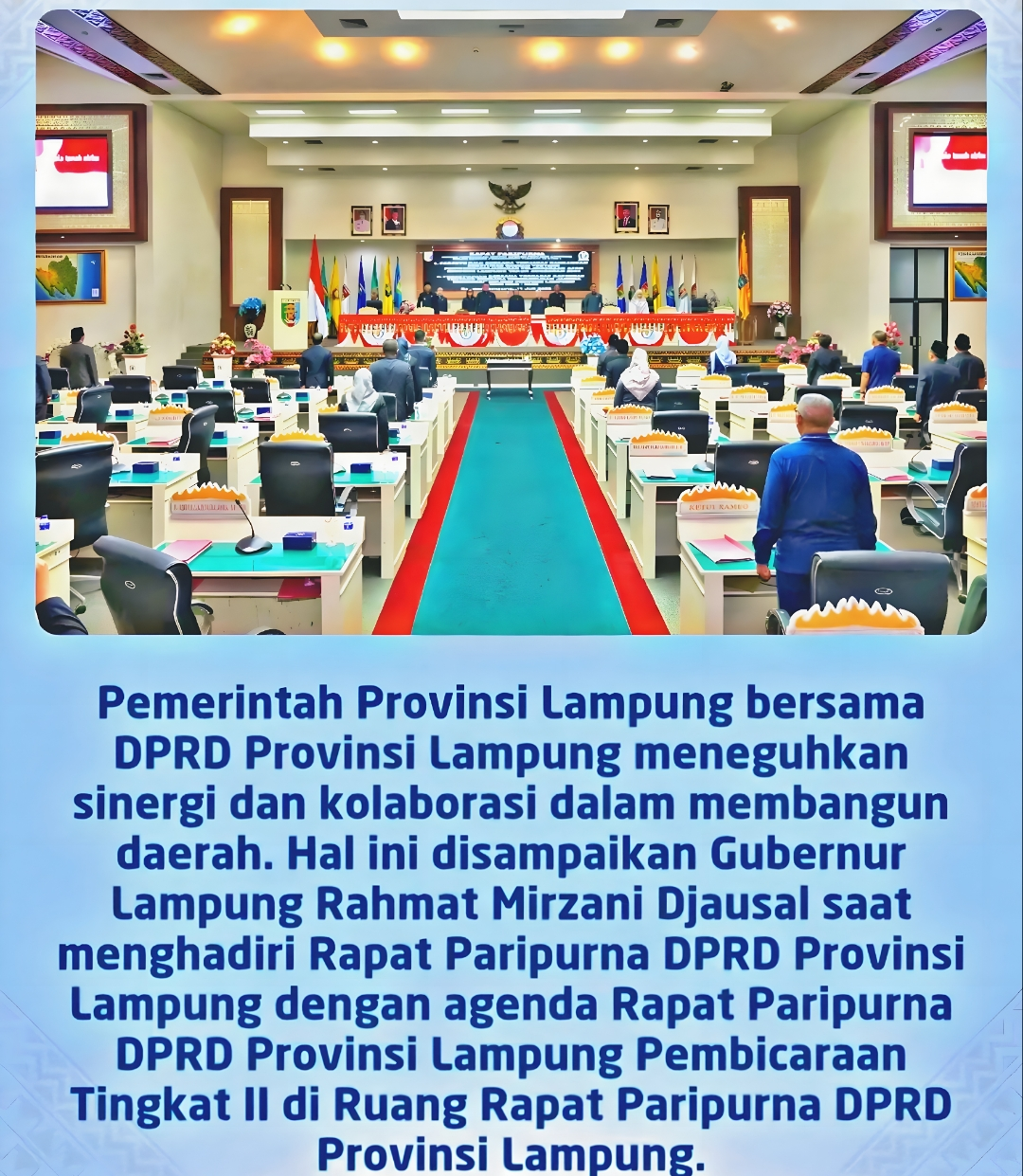 Sinergi Gubernur dan DPRD Lampung Sahkan RPJMD 2025 2029